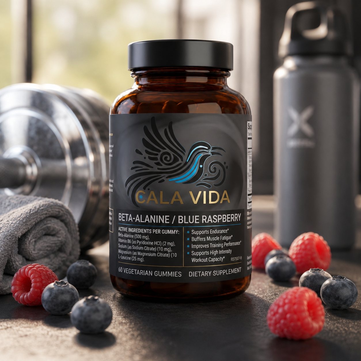 Beta-Alanine Blue Raspberry Gummies