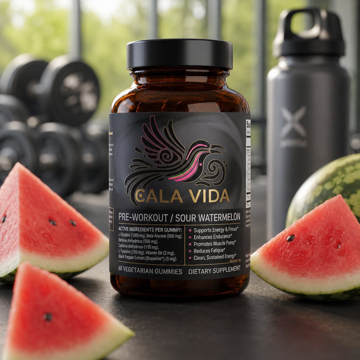 Pre-Workout Sour Watermelon Gummies